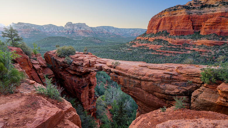 Devil's Bridge at dusk in Sedona