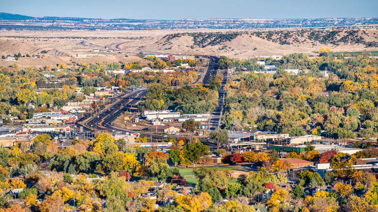 Aerial photo of Canon City Colorado
