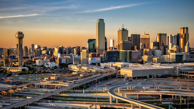 The Dallas, Texas, skyline