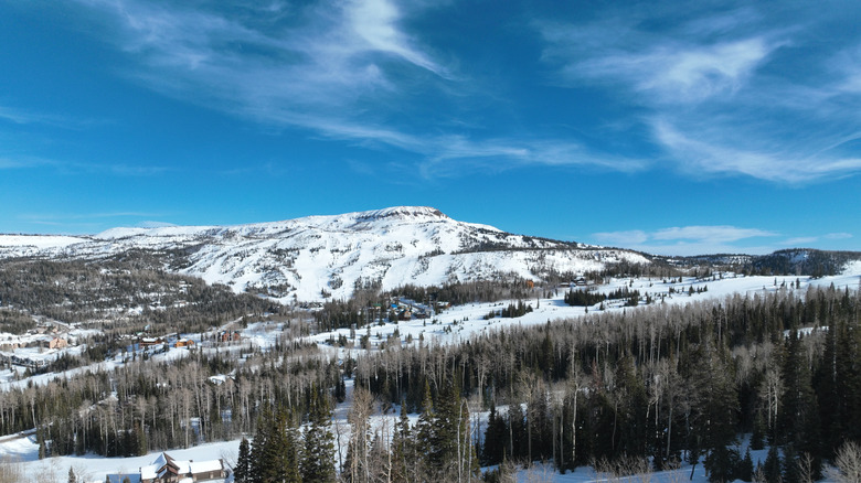 brian head ski resort in winter