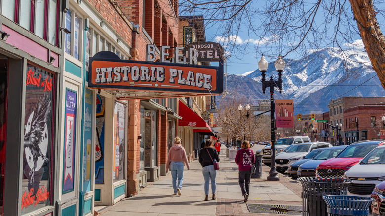 Ogden, Utah, has a pretty downtown area and three ski mountains.