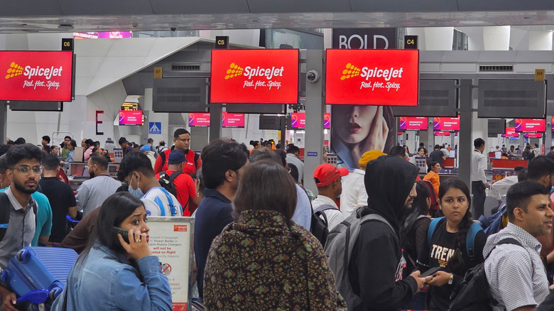 SpiceJet terminal at New Dehli airport