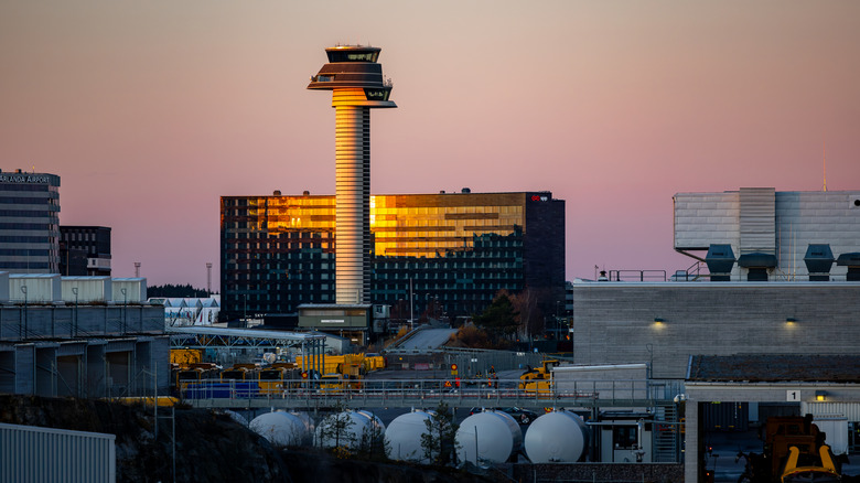 Sweden's Arlanda Airport control tower