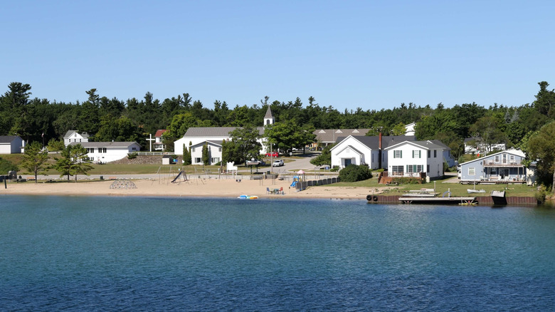 View of Beaver Island from Lake Michigan