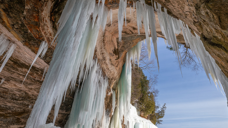 Ice caves on Lake Superior