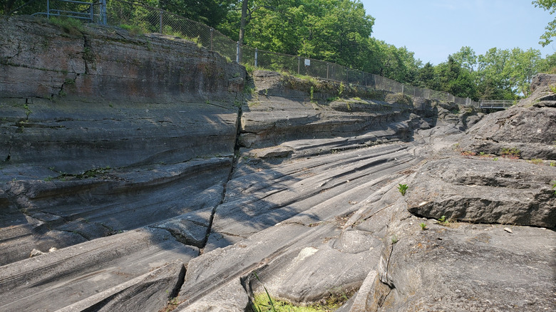 Glacial scourings on Kelleys Island