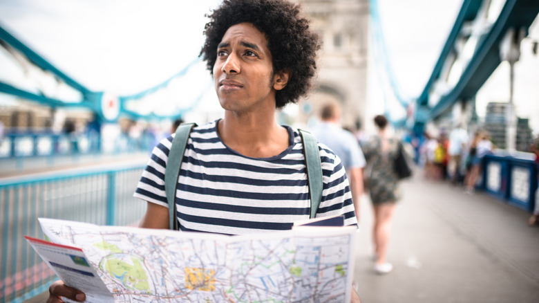 Man looking confused in London