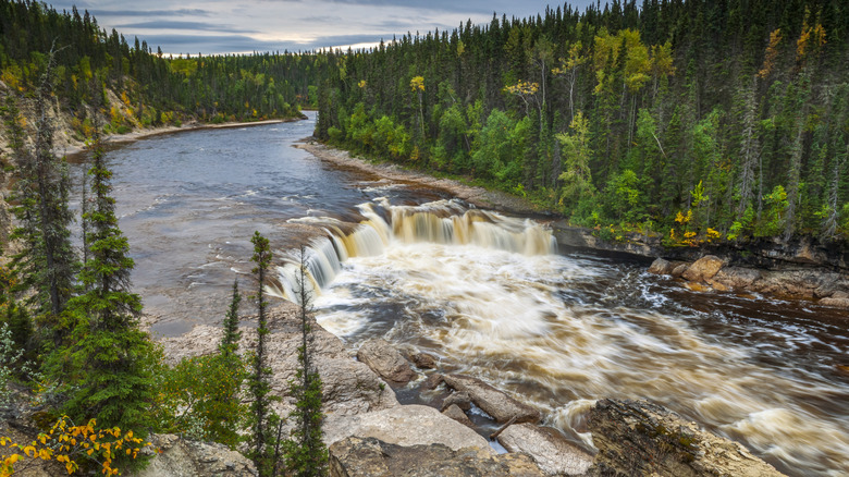 Trout River, crossed on the Canol Heritage Trail in Canada's Northwest Territories