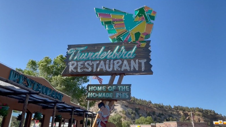 Thunderbird wooden sign