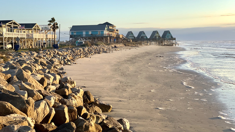 A beach in Freeport, Texas