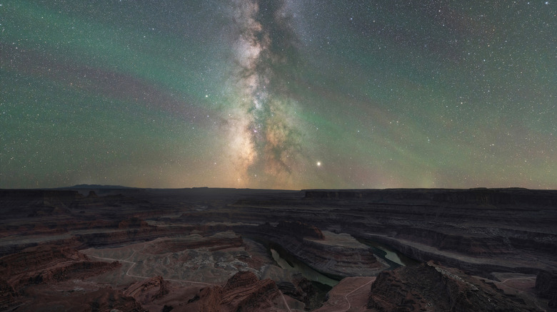 stars over canyon