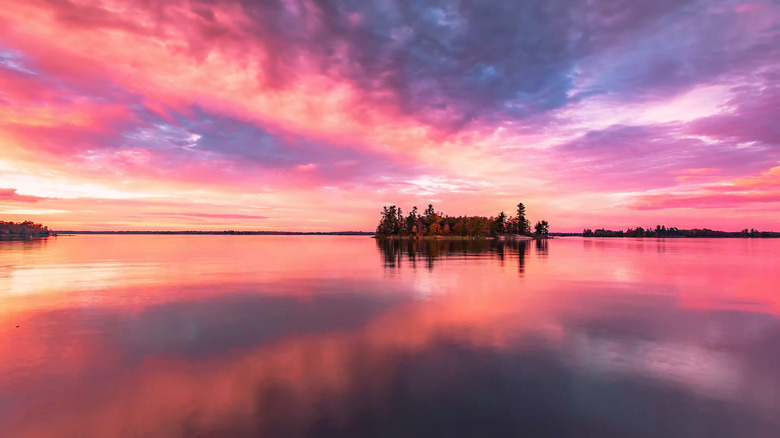 Voyageurs National Park sunset reflection