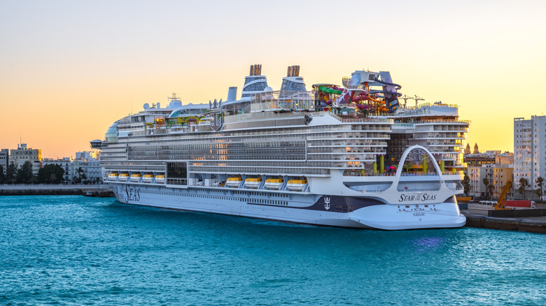 Star of the Seas cruise ship in Cadiz, Spain