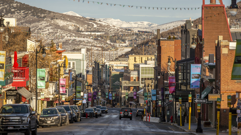 A view of Main Street Park City in Utah