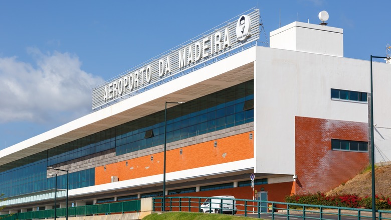 Outside of Madeira Airport