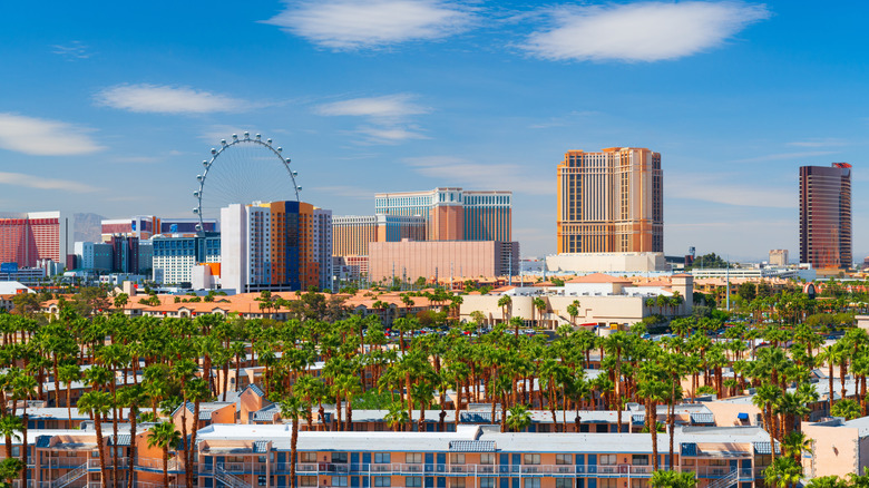 Casinos and rides in the city of Las Vegas
