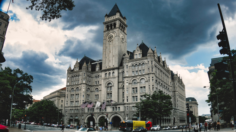 Outside the Waldorf Astoria Washington DC
