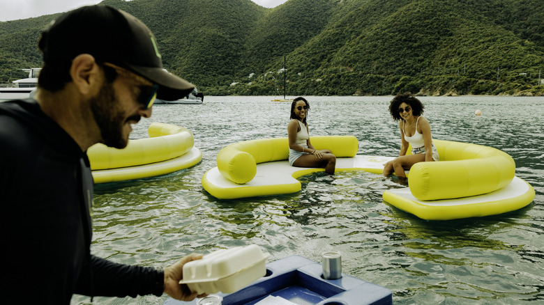 Serving tacos in Lime Out St. John