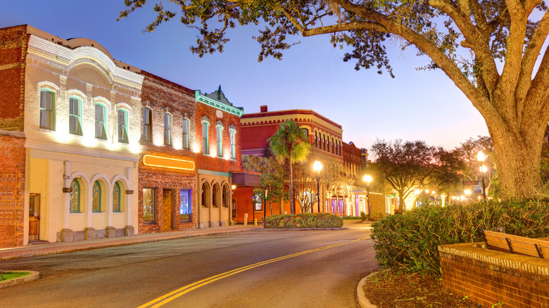 Downtown historic district of Fernandina Beach, Florida