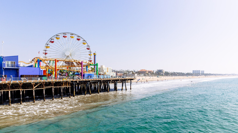 The Santa Monica Pier in Los Angeles, CA