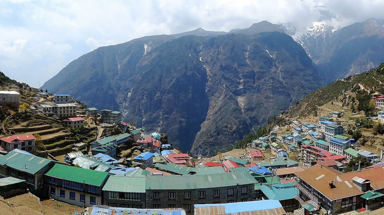 Namche Bazaar in Sagarmatha National park