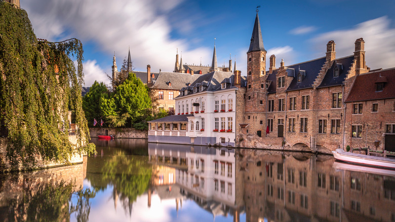 The canals of Bruges, Belgium