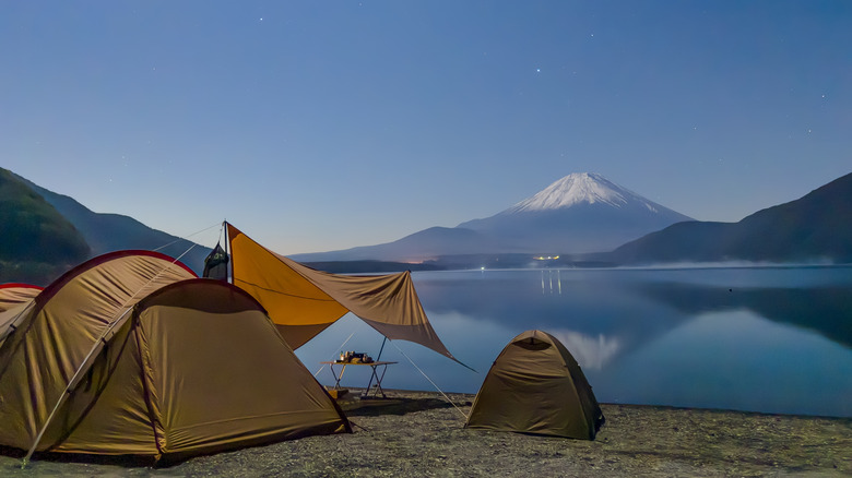 Mount Fuji campsite views