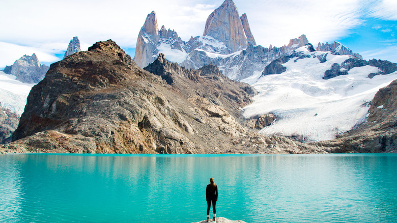 Person standing in Patagonia