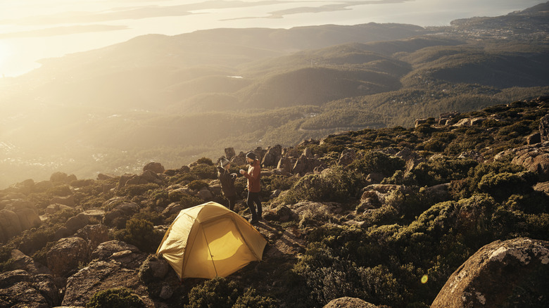 Campsite in Tasmania