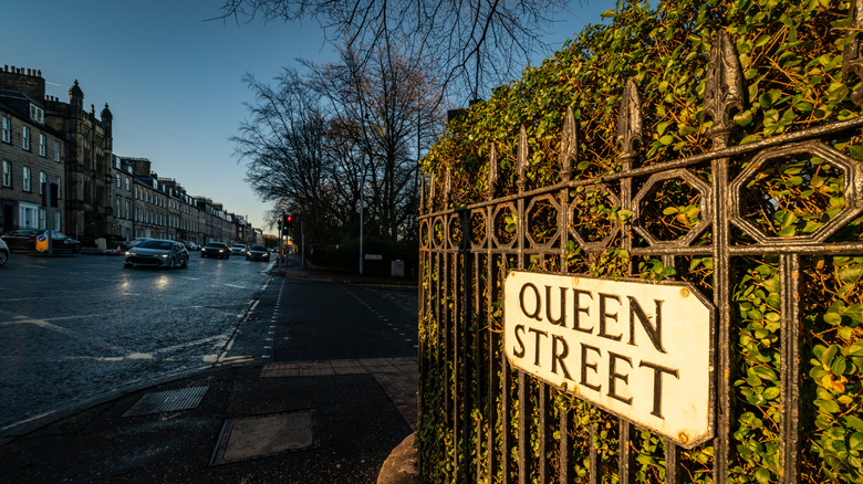 Queen Street in Edinurgh, where Panda and Sons is located