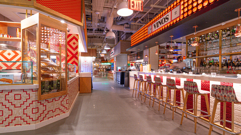 Interior of Mercado Little Spain