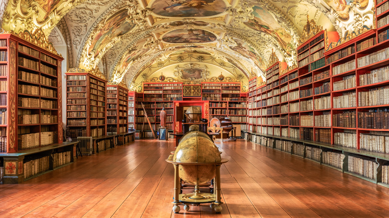main bridge in Prague Czech republic in the early evening