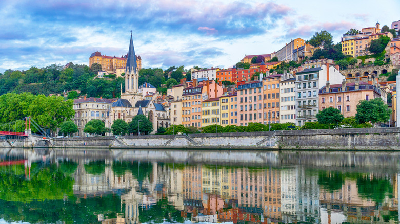 lyon in france seen from across the water