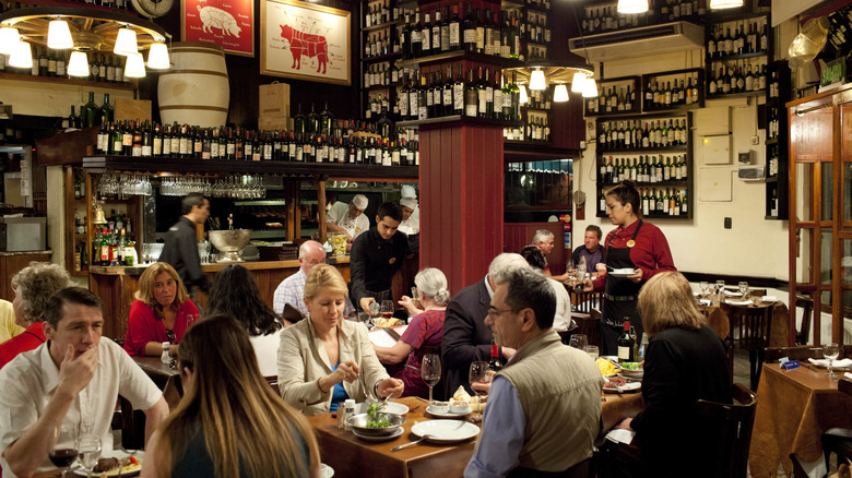 Interior of Don Julio restaurant in Buenos Aires