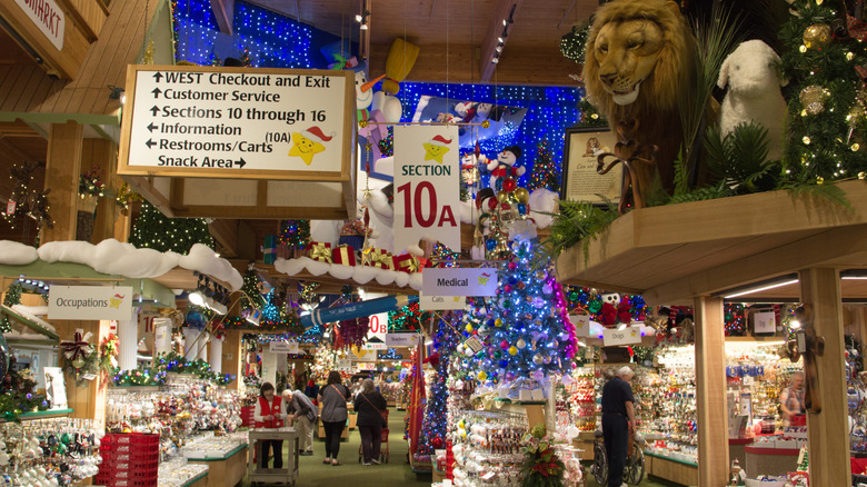 Hundreds of thousands of Christmas decor inside Bronner's