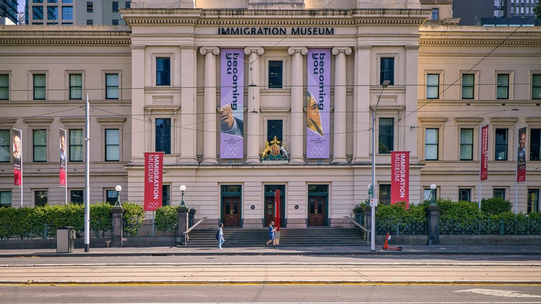 Facade of Immigration Museum in Melbourne