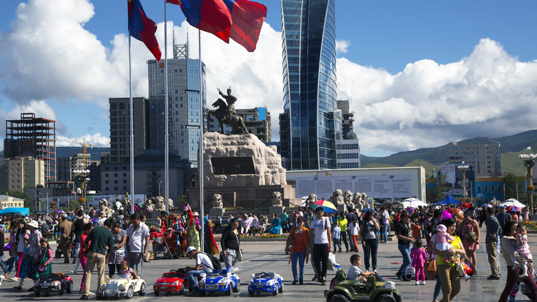 A national day gathering in Ulaanbaatar