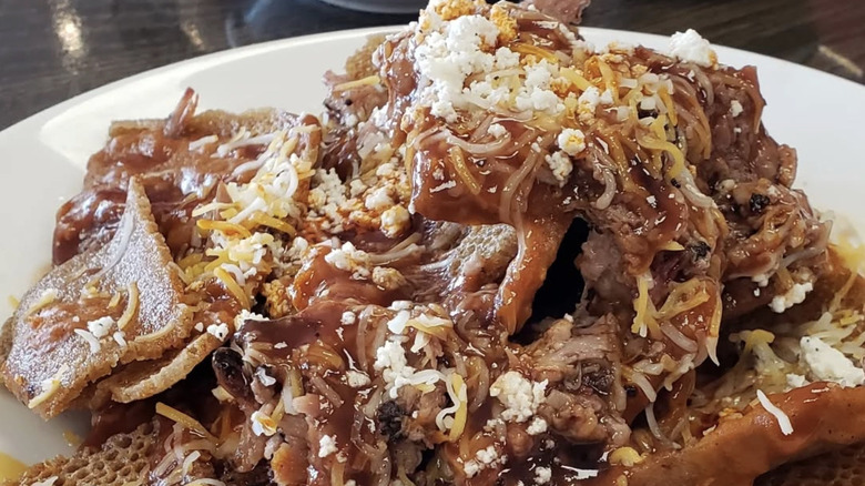 Injera nachos at Smoke'N Ash BBQ in Arlington, Texas