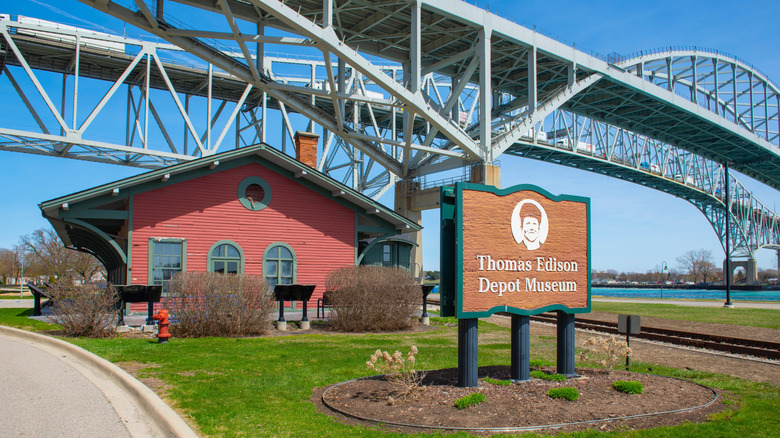 The Thomas Edison Railcar Museum in Port Huron, Michigan