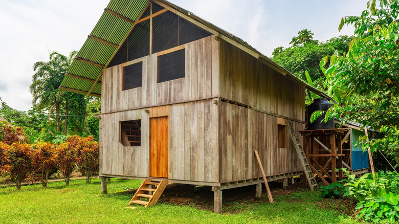 Wooden cabin at the Zabalo Village