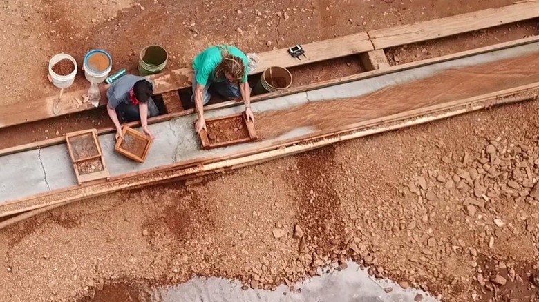 Two people mining in Franklin, North Carolina