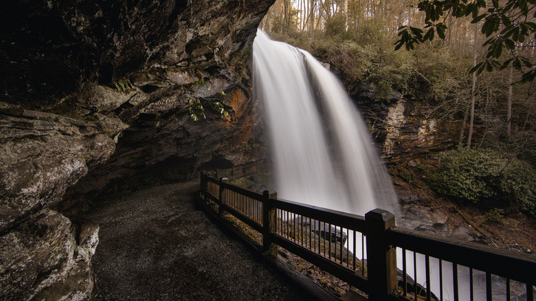Dry Falls near Franklin, North Carolina