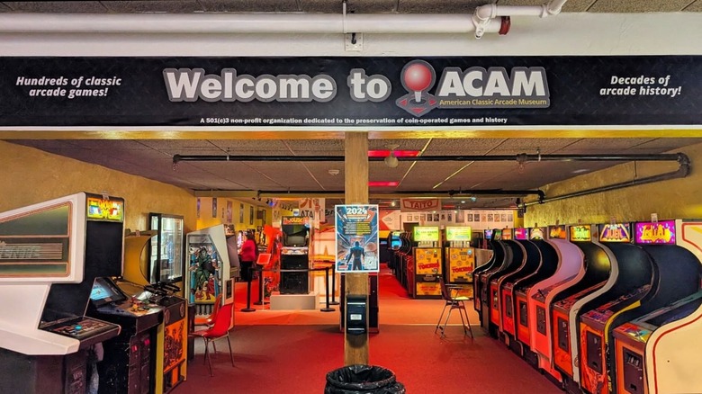 The entrance to the American Classic Arcade Museum in New Hampshire