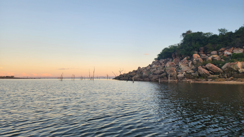 View of Lake Kariba from the water