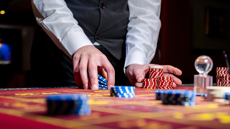 Gambler at a gaming table