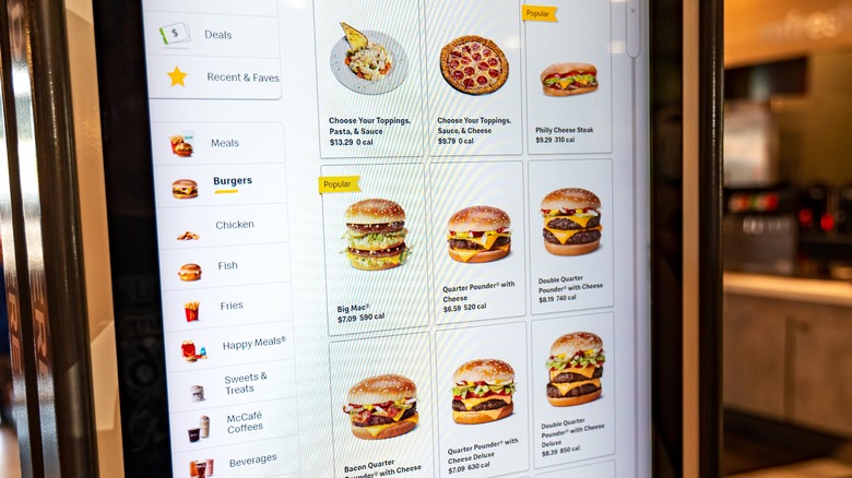 Some unique menu items at the World's Largest McDonald's