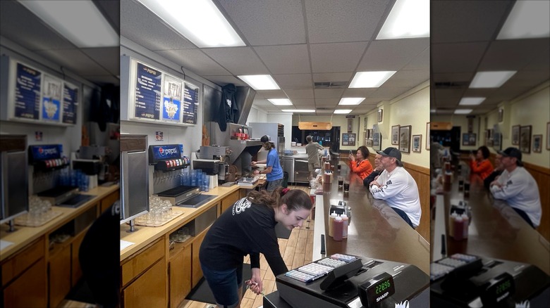 An interior shot of Hudson's Hamburgers in downtown Coeur d'Alene, Idaho