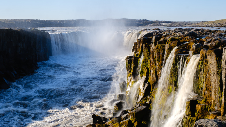 Dettifoss waterfall and canyons