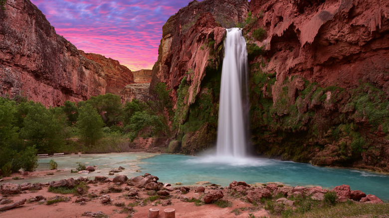Havasu Falls at sunrise