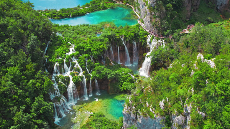 lakes and waterfalls of Plitvice Lakes National Park